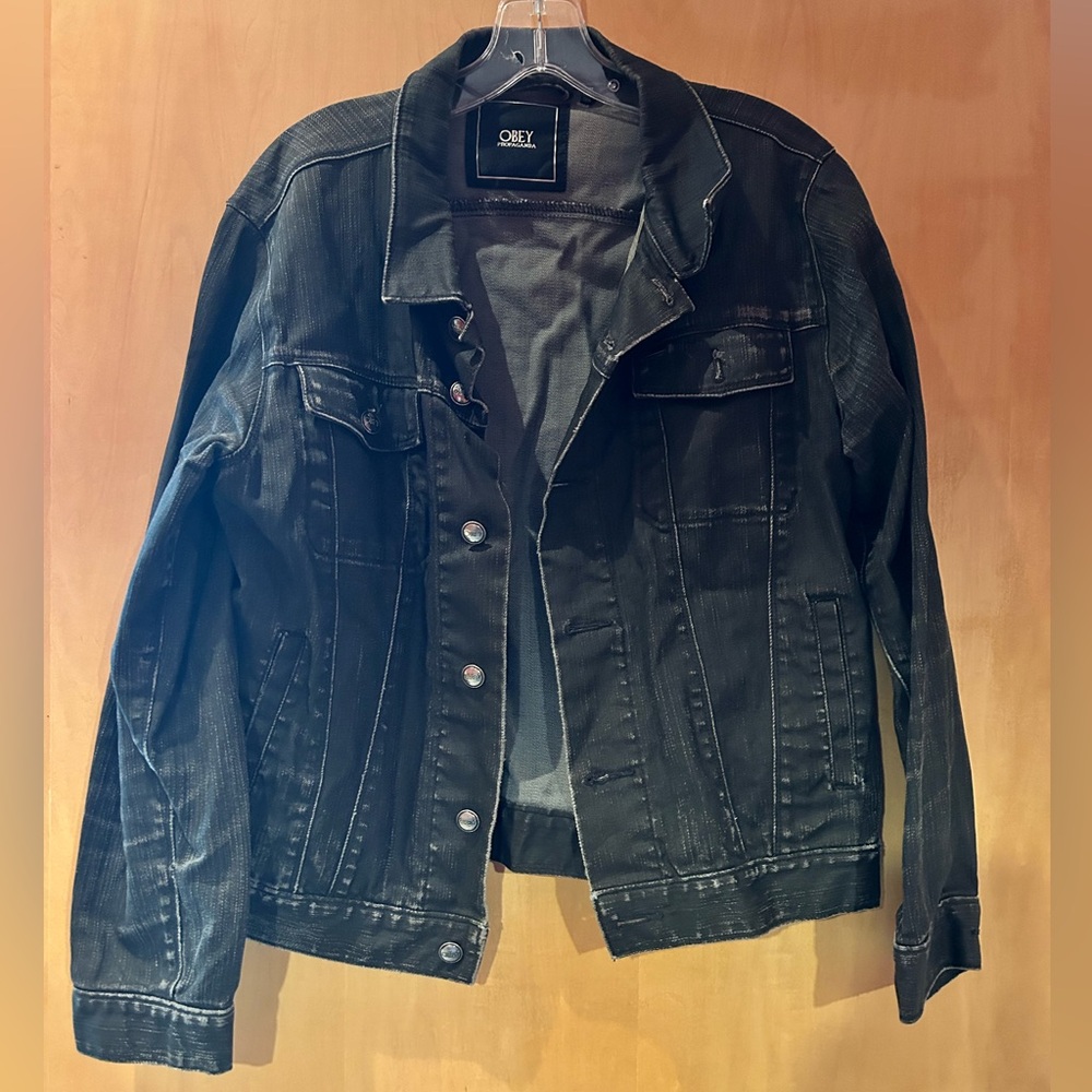 OBEY Black Denim Jacket